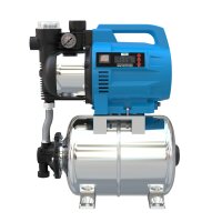 GÜDE Hauswasserwerk Pumpe 24l 1400W 230V 4800l Wasserfilter HWW 1400.3 VF Inox