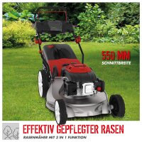 GÜDE Premium Benzin Rasenmäher Motormäher Benzinmäher Big Wheeler 553.1 R Alu