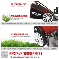 GÜDE Premium Benzin Rasenmäher Motormäher Benzinmäher Big Wheeler 553.1 R Alu