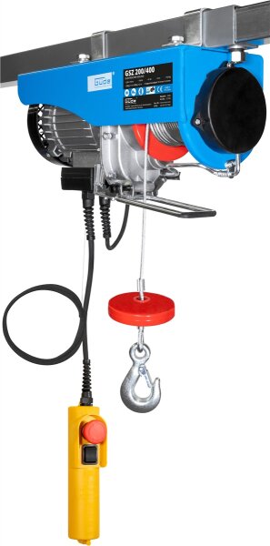 GÜDE elektrischer Kettenzug Flaschenzug Seilzug Hebezug 400kg 750 W GSZ 200/400