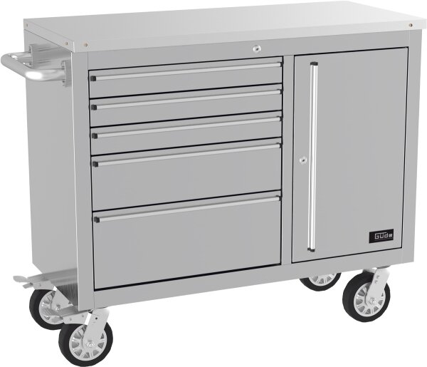 GÜDE Werkstatteinrichtung Werkstattwagen Werkbank Werkzeugschrank GW 5/1 INOX