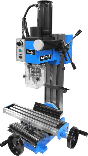 GÜDE GBF 550 Mini Bohrmaschine Tischbohrmaschine Fräsmaschine Säulenbohrmaschine