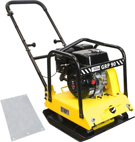 GÜDE GRP 90 Rüttelplatte Verdichter Rüttler Fahrwerk PU-Platte 94kg 16kN