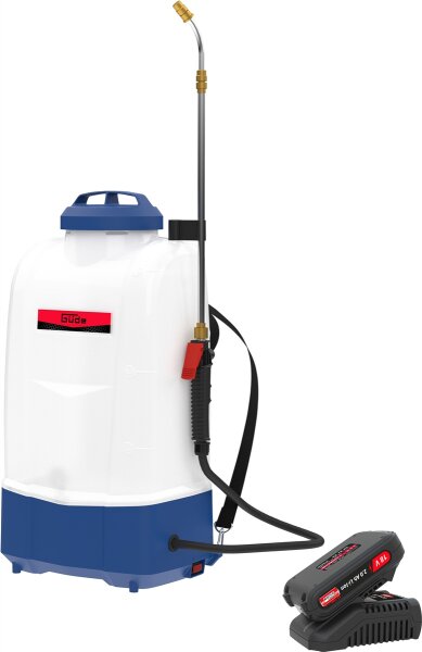 GÜDE Rückensprüher Akku Drucksprüher Spritze SG 18-201-23 R inkl Akku, Ladegerät