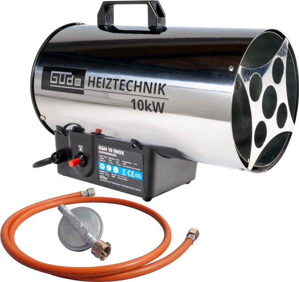 GÜDE Gasheizgebläse GGH 10 INOX Heizkanone Trockner Brenner Hallenheizer 10 kW