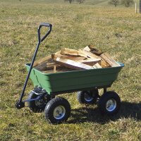 GÜDE Gartenwagen GGW 250 Abfallwagen Laubsammler Bollerwagen 75 Liter bis 250kg