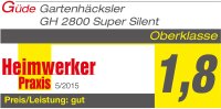 GÜDE Gartenhäcksler GH 2800 SILENT Holzhäcksler Häcksler Walzenhäcksler 2800 W