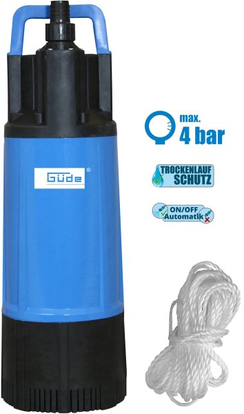 GÜDE Drucktauchpumpe GDT 1200 Bewässerungspumpe Teichpumpe Wasserpumpe 6000l/h