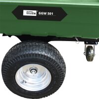 GÜDE Gartenwagen GGW 501 Abfallwagen Laubsammler Bollerwagen 300 Liter bis 500kg