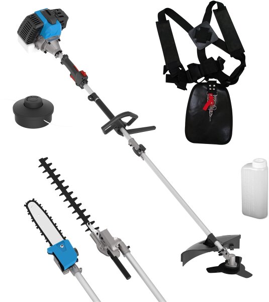 GÜDE Gartenpflege-Set GPS 1001 Freischneider Trimmer Heckenschere Astkettensäge