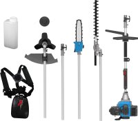 GÜDE Gartenpflege-Set GPS 1001 Freischneider Trimmer Heckenschere Astkettensäge