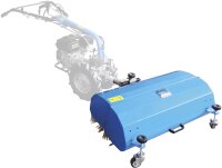 GÜDE Kehraufsatz Kehrmaschine Laubfeger Räumer 90cm Räumbreite GKM 900 2in1