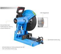 Güde Metallkreissäge Kreissäge Metallsäge Eisensäge Kappsäge GMK 355-2.2