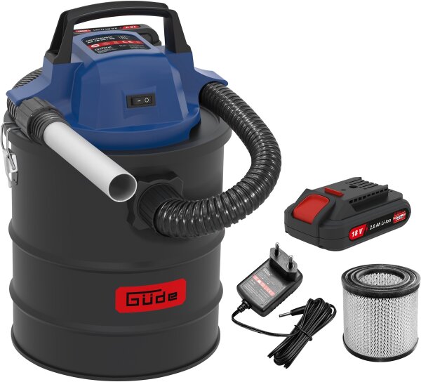 GÜDE Akku Aschesauger Staubsauger Kaminsauger Grill Ofensauger AS 18-201-05  18l