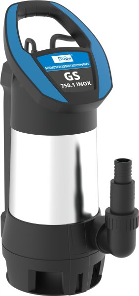 GÜDE Schmutzwasser Tauchpumpe Gartenpumpe Teichpumpe GS750.1 INOX 230V 10m Kabel