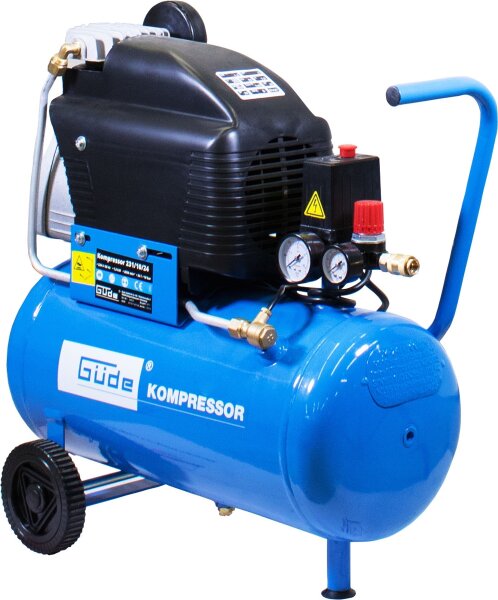 GÜDE Kompressor 231/10/24 Ölschmierung Druckluftkompressor 1,5kW 10bar 24L