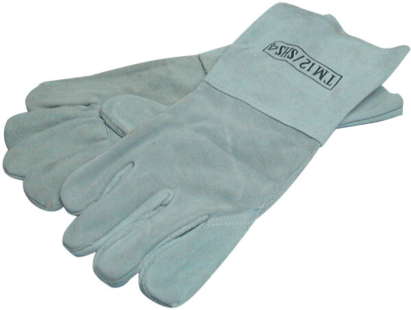 GÜDE Schweißhandschuhe 5-Finger aus Spaltleder Handschuhe Schutzhandschuhe