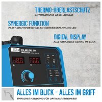 GÜDE Uni-Mig 205 SYN Universal Schweißgerät Fülldrahtschweißer Schweißer 200A