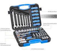 GÜDE Werkzeugkoffer GWZK 104 Werkzeugset 104 teilig...