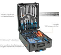 GÜDE Werkzeug-Trolley GWZT 500 Werkzeugset 500...