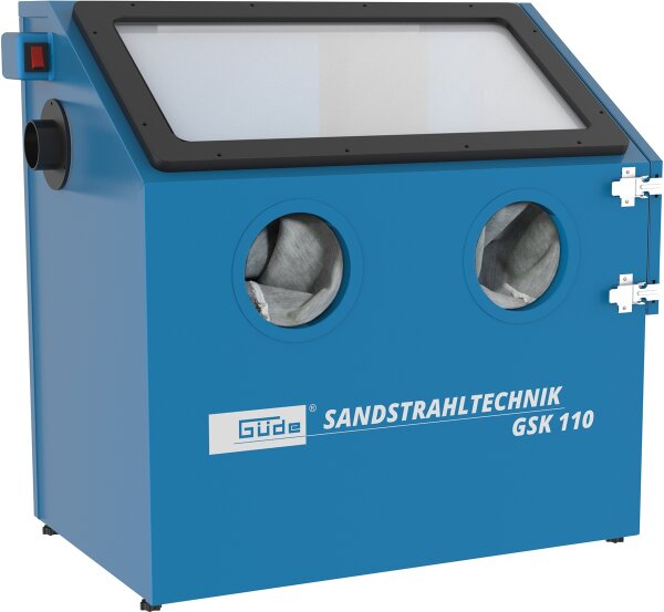 GÜDE Sandstrahlkabine GSK110 Sandstrahlen Schutzkabine 110 Liter mit Beleuchtung