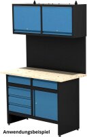 GÜDE Lochwand GL 1200 Rückwand Werkzeughalter 9x9 Lochmatrix