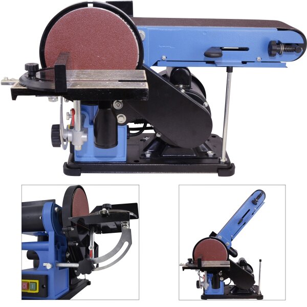 GÜDE Bandschleifer Tellerschleifer GBTS 400 Schleifmaschine Schleifer 350 Watt