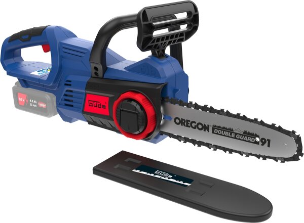GÜDE Akku Kettensäge Motorsäge 18V 24 cm Schnittlänge KS 18-0 ohne Akku