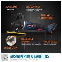 GÜDE Akku Poliermaschine Polierer Handpoliermaschine PM 18-0 BL ohne Akku