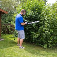 GÜDE Akku Heckenschere Strauchschere 51 cm Schnittlänge HS 18-201-05 inkl Akku