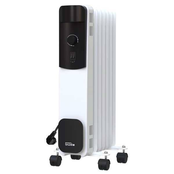 GÜDE Ölradiator 1500 Watt OR 1500-7 mobile Heizung Heizer Thermostat 7 Rippen