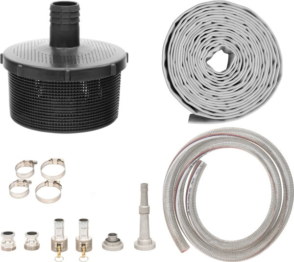 GÜDE Anschluss Set Schlauchset Saugkorb 7+3 m Schlauch zu ZWP 280-30