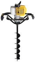 TEXAS Erdbohrer Erdlochbohrer Benzin Pfahlbohrer Erdbohrgerät EA5300 52ccm 1,9PS