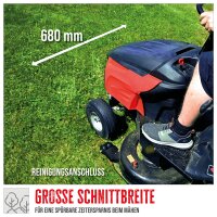 GÜDE Benzin Rasentraktor Rasenmäher Aufsitzmäher GAR 685 T 68cm breite Fangkorb