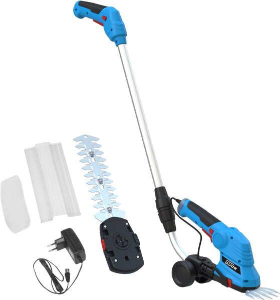 GÜDE Akku Grasschere mit Fahrwerk Rasenschere Heckenschere GPS 7.2V-1.5 LI-ION