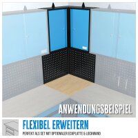 GÜDE Werkstatteinrichtung Wandschrank Eckschrank Werkzeugschrank GWES 2TE