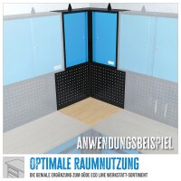 GÜDE Werkstatteinrichtung Set Wandschrank Eckschrank Werkzeugschrank 3-teilig