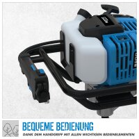 GÜDE Benzin Erdlochbohrer Erdbohrer Pfahlbohrer Erdbohrgerät GE1450.1 3 Bohrer