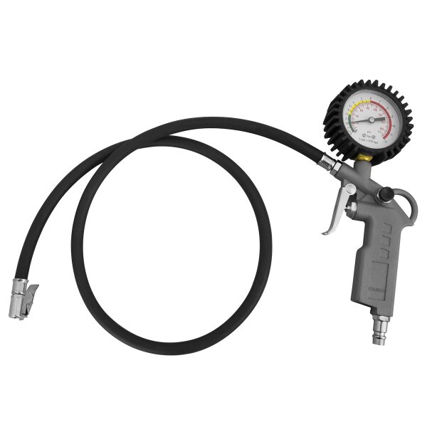 GÜDE Reifenfüller 1m Schlauch großes Manometer und Michelin Ventilstecker