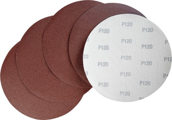 GÜDE Schleifpapier Set 5 Stk K120 230mm Schleifscheiben Tellerschleifer Klett