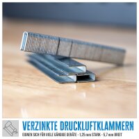 GÜDE Nagler Klammern 22 mm Tackerklammern Heftklammern 2500 Stück