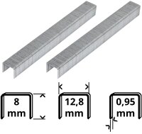 GÜDE Nagler Klammern 8 mm KN 14 Tackerklammern...