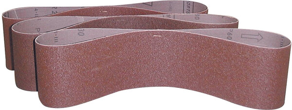 GÜDE Gewebe Schleifband K80 50mm 686mm Länge Bandschleifer 3 Stück