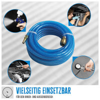 GÜDE Druckluftschlauch Druckschlauch 6mm 10m Gewebeschlauch 20bar Arbeitsdruck