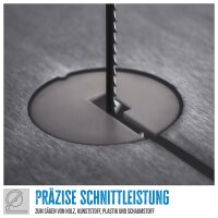 GÜDE Sägeblatt für Dekupiersägen 15 TPI 3 teilig passend für Dekupiersäge GDS 16