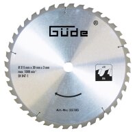 GÜDE Holzsägeblatt HM 315x30 mm - 48 Zähne...