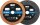 GÜDE Schleifscheibe Set Ersatzscheibe 75x10x20mm K120/400 für Schleifer GDS75