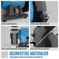 GÜDE Doppelschleifer Schleifmaschine Messerschleifer 150mm 250W GDS 150-15
