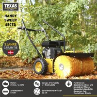TEXAS Kehrmaschine Benzin Motorbesen Schneefräse Handy Sweep 650TG 212ccm 5,7PS