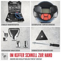 GÜDE Heissluftgebläse HLG 650-2000 LCD Anzeige Heissluftpistole 650 Grad 2000W